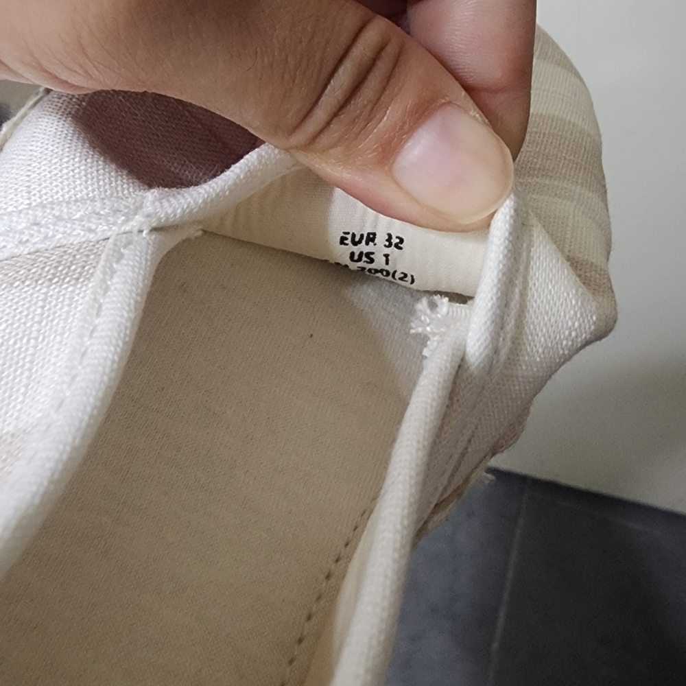 H&M Girls (Kids) Striped Espadrilles - Beige and White - Picture 6 of 6